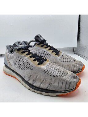 Reebok Print Smooth Ultraknit Mens Size 11 Gray Orange Training Shoes Athletic